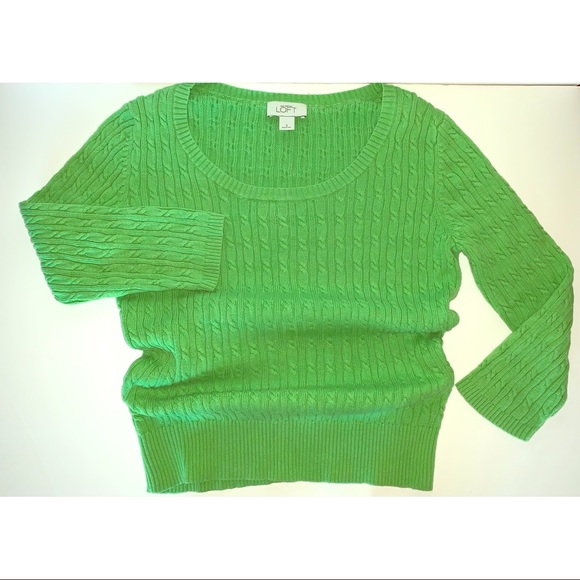 LOFT Sweaters - Ann Taylor Loft 3/4 Sleeve Cable Knit Sweater